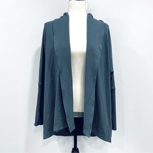 LULULEMON 8 Sea Steel Back in Action Wrap Oversized Cardigan Travel Athleisure